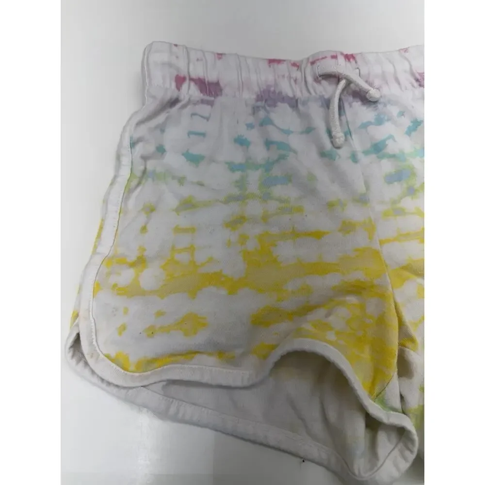 Old Navy Childrens Girls Shirt Size XL (14) White Tye-Dye Sweat Shorts